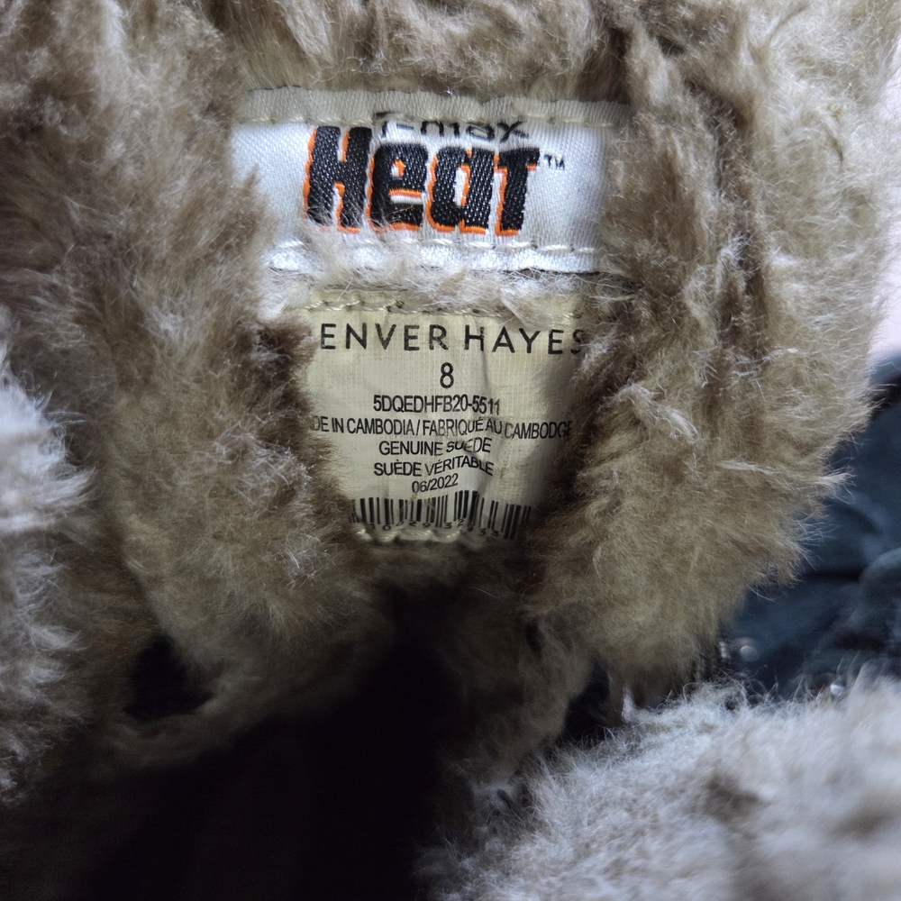 Denver Hayes Black Winter Boots with Fur Lining - Picture 4 of 8